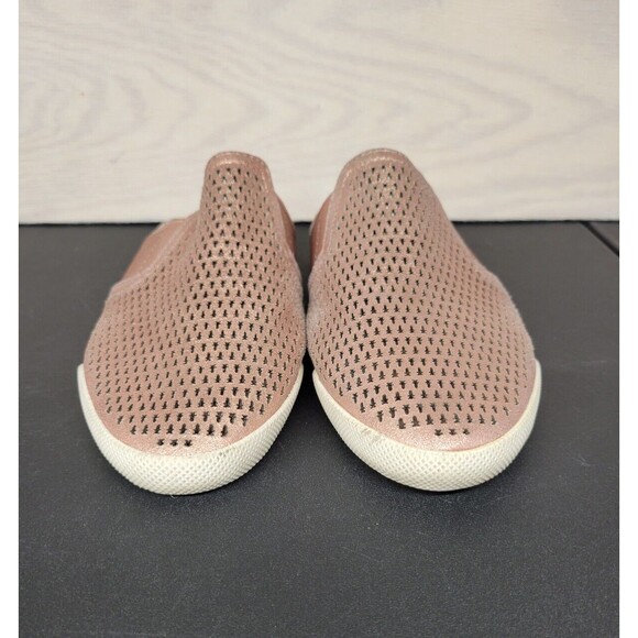 Frye Women's SZ 8.5 Mule Slide Flat Shoes Woven Leather Pink Slip On - Picture 2 of 7